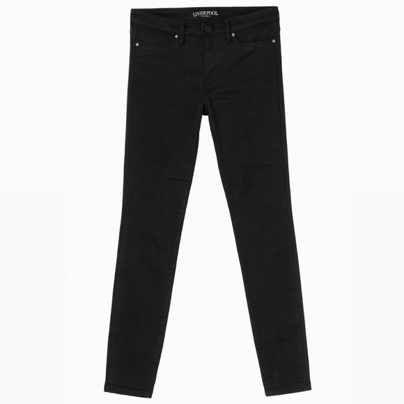 Liverpool Los Angeles Comfy Black Pants Size 30 - Picture 1 of 5